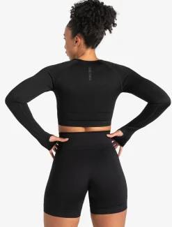 ADAPT 2.0 Seamless Crop Top Blackout