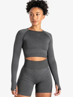 ADAPT 2.0 Seamless Crop Top Charcoal