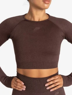 ADAPT 2.0 Seamless Crop Top Cherry Brown