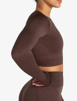 ADAPT 2.0 Seamless Crop Top Cherry Brown