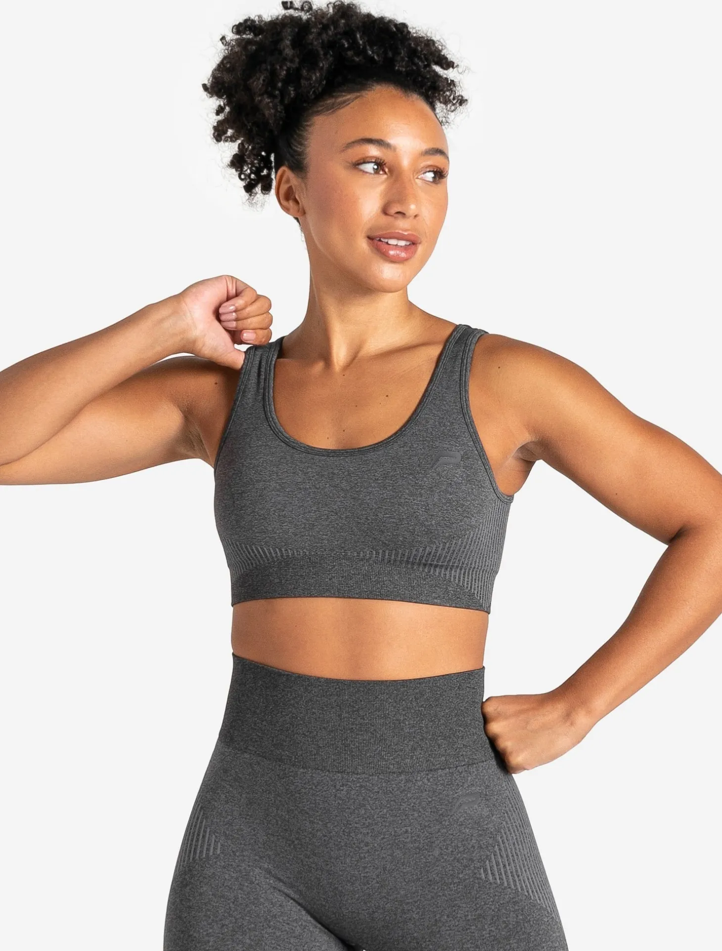 ADAPT 2.0 Seamless Sports Bra Charcoal