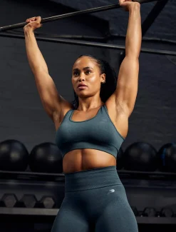 ADAPT 2.0 Seamless Sports Bra Petrol Blue