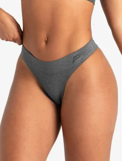 ADAPT 2.0 Seamless Thong Charcoal