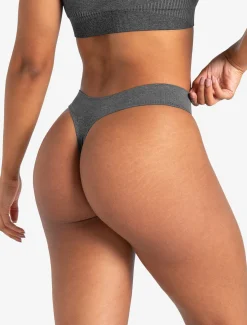 ADAPT 2.0 Seamless Thong Charcoal