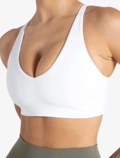 Allure Adjustable Sports Bra White