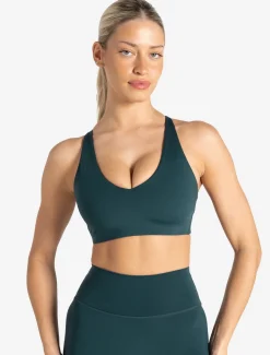 Allure Adjustable Sports Bra Marine Teal
