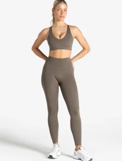 Allure Adjustable Sports Bra Taupe