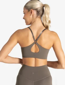 Allure Adjustable Sports Bra Taupe