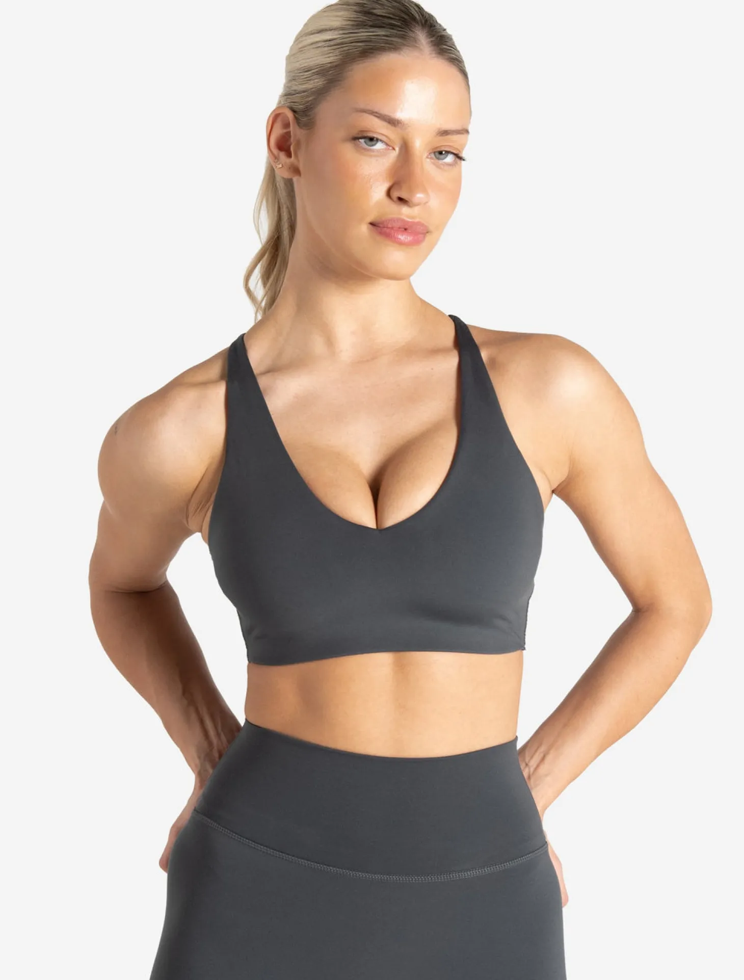 Allure Adjustable Sports Bra Storm Grey