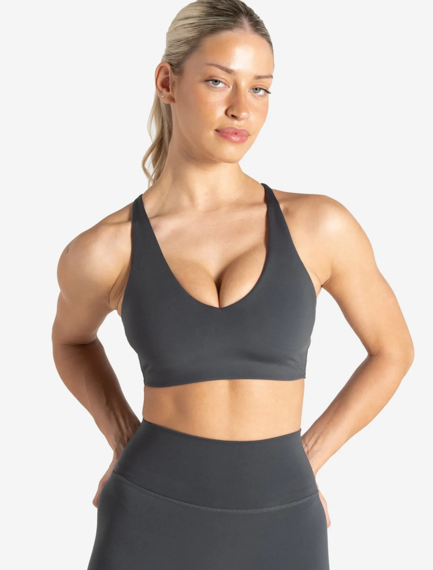 Allure Adjustable Sports Bra Storm Grey