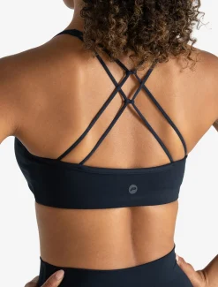 Allure Cross Back Sports Bra Dark Navy