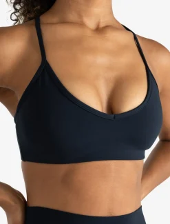 Allure Cross Back Sports Bra Dark Navy