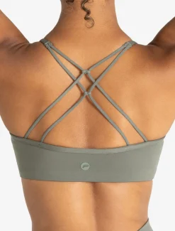 Allure Cross Back Sports Bra Dusky Sage