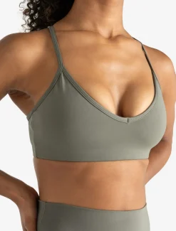 Allure Cross Back Sports Bra Dusky Sage