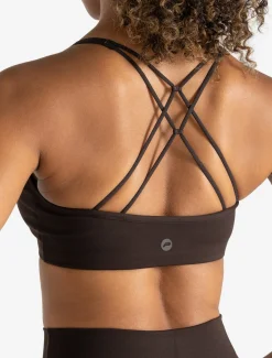 Allure Cross Back Sports Bra Espresso