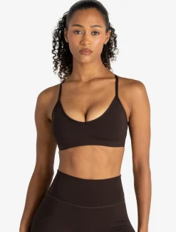 Allure Cross Back Sports Bra Espresso