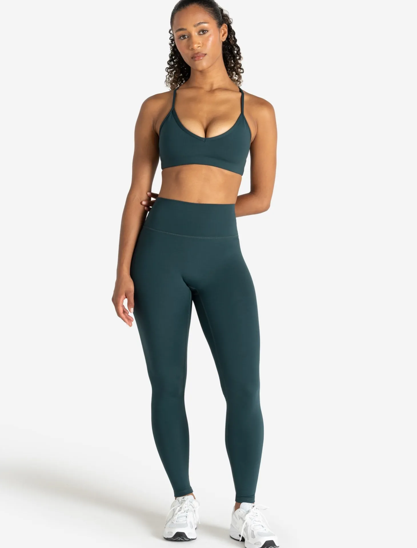 Allure Cross Back Sports Bra Marine Teal