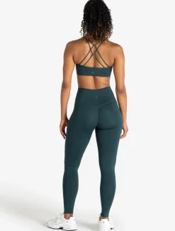 Allure Cross Back Sports Bra Marine Teal