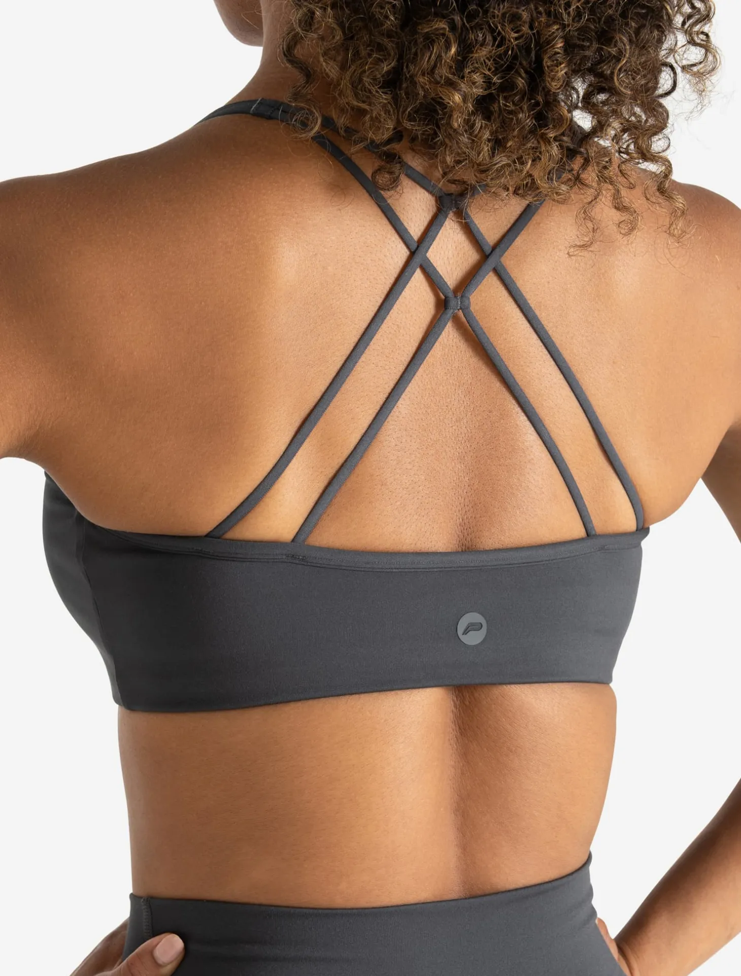 Allure Cross Back Sports Bra Storm Grey
