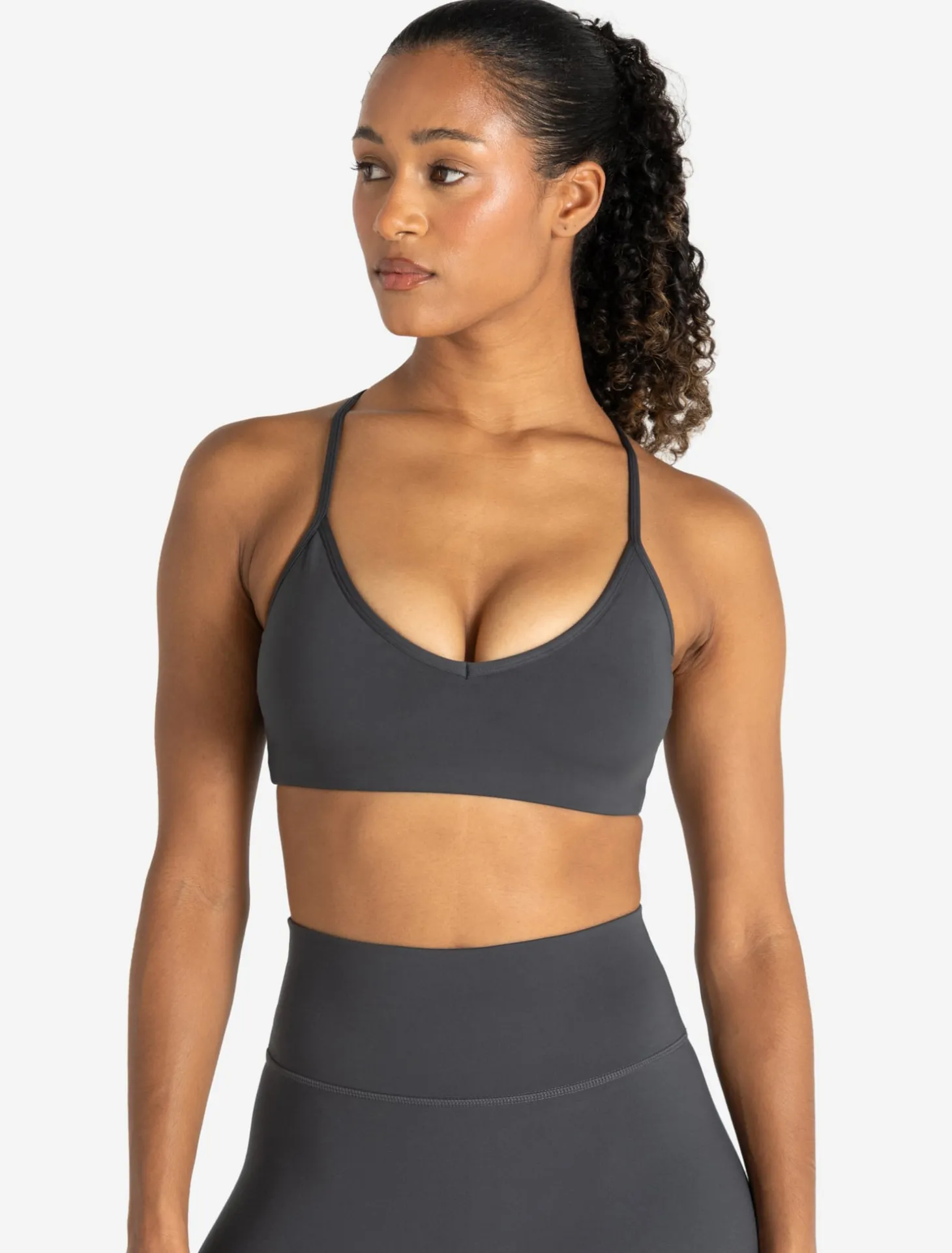 Allure Cross Back Sports Bra Storm Grey