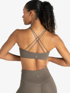 Allure Cross Back Sports Bra Taupe