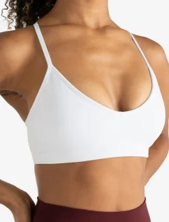 Allure Cross Back Sports Bra White