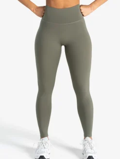 Allure Dipped Waist Leggings Dusky Sage