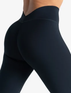 Allure Dipped Waist Leggings Dark Navy
