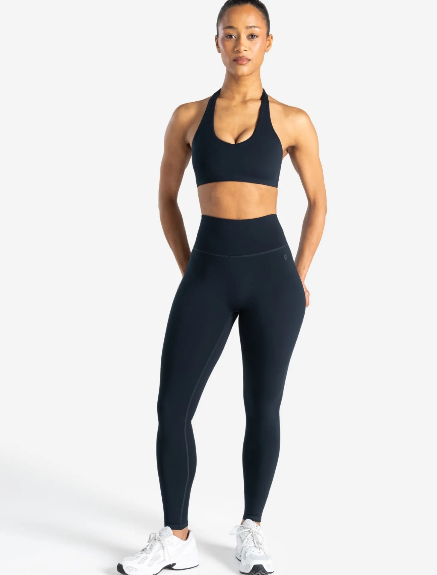 Allure Dipped Waist Leggings Dark Navy