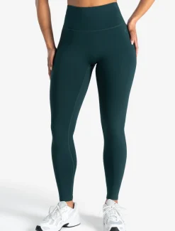 Allure Dipped Waist Leggings Marine Teal