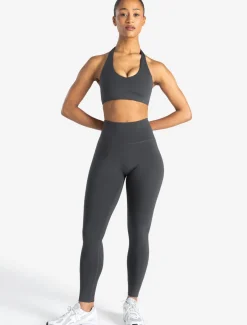 Allure Dipped Waist Leggings Storm Grey