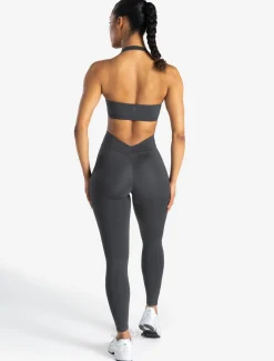Allure Dipped Waist Leggings Storm Grey