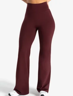 Allure Flared Leggings Dark Burgundy