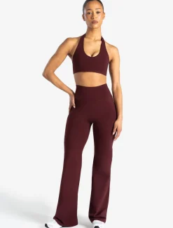 Allure Flared Leggings Dark Burgundy