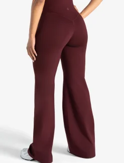 Allure Flared Leggings Dark Burgundy