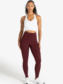 Allure Halter Built-in Bra Crop Top White