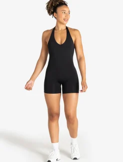 Allure Halter Neck All In One Black
