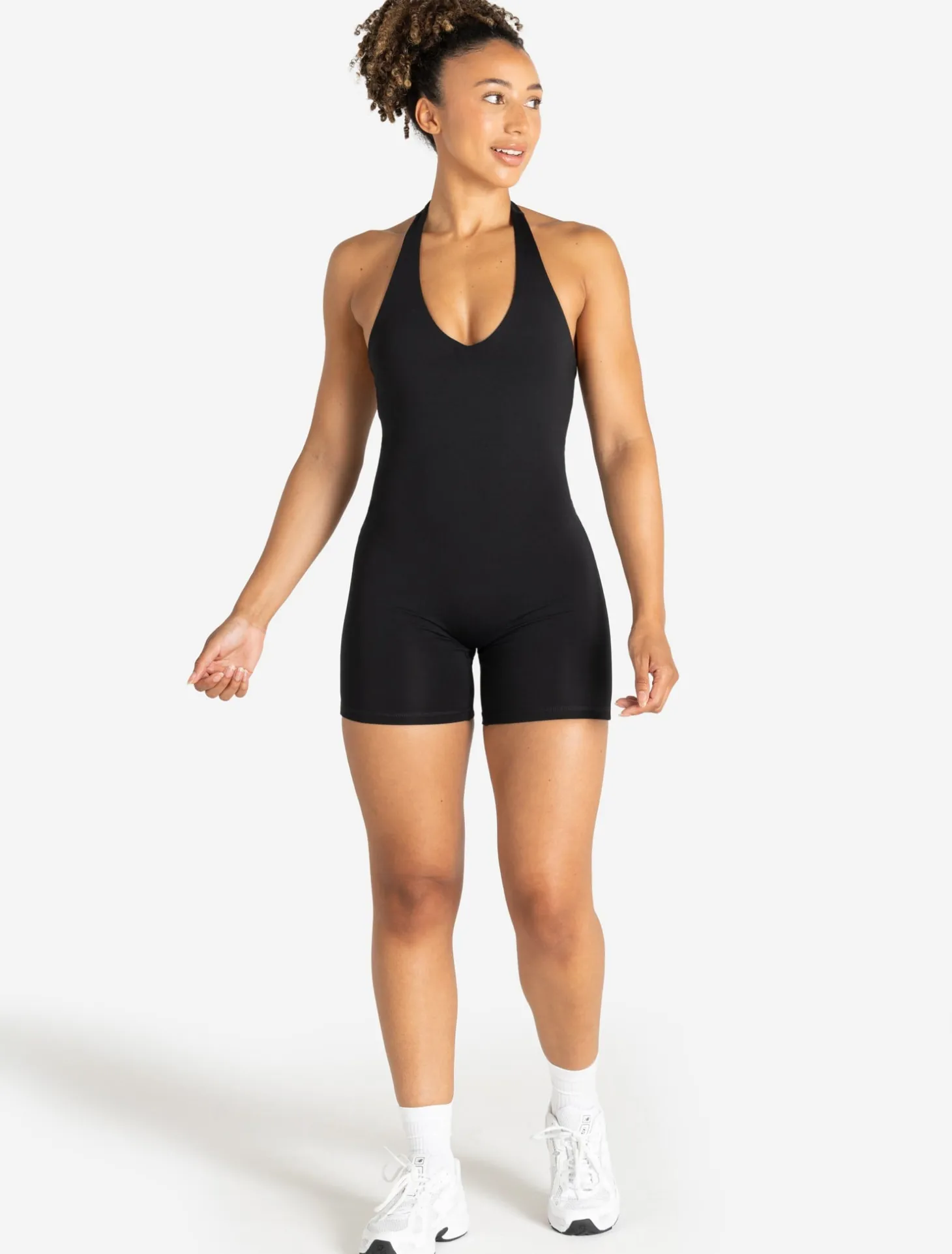 Allure Halter Neck All In One Black