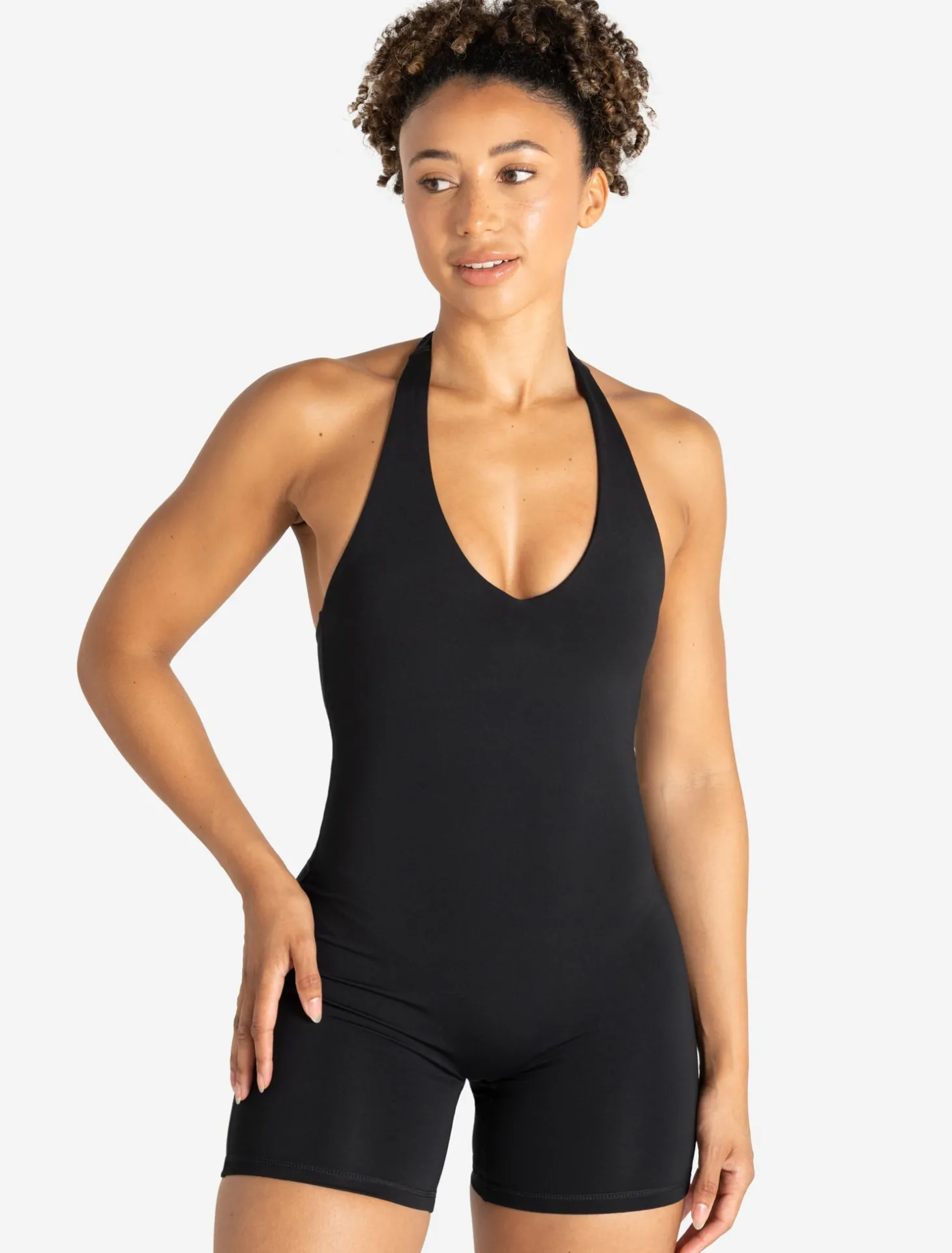 Allure Halter Neck All In One Black
