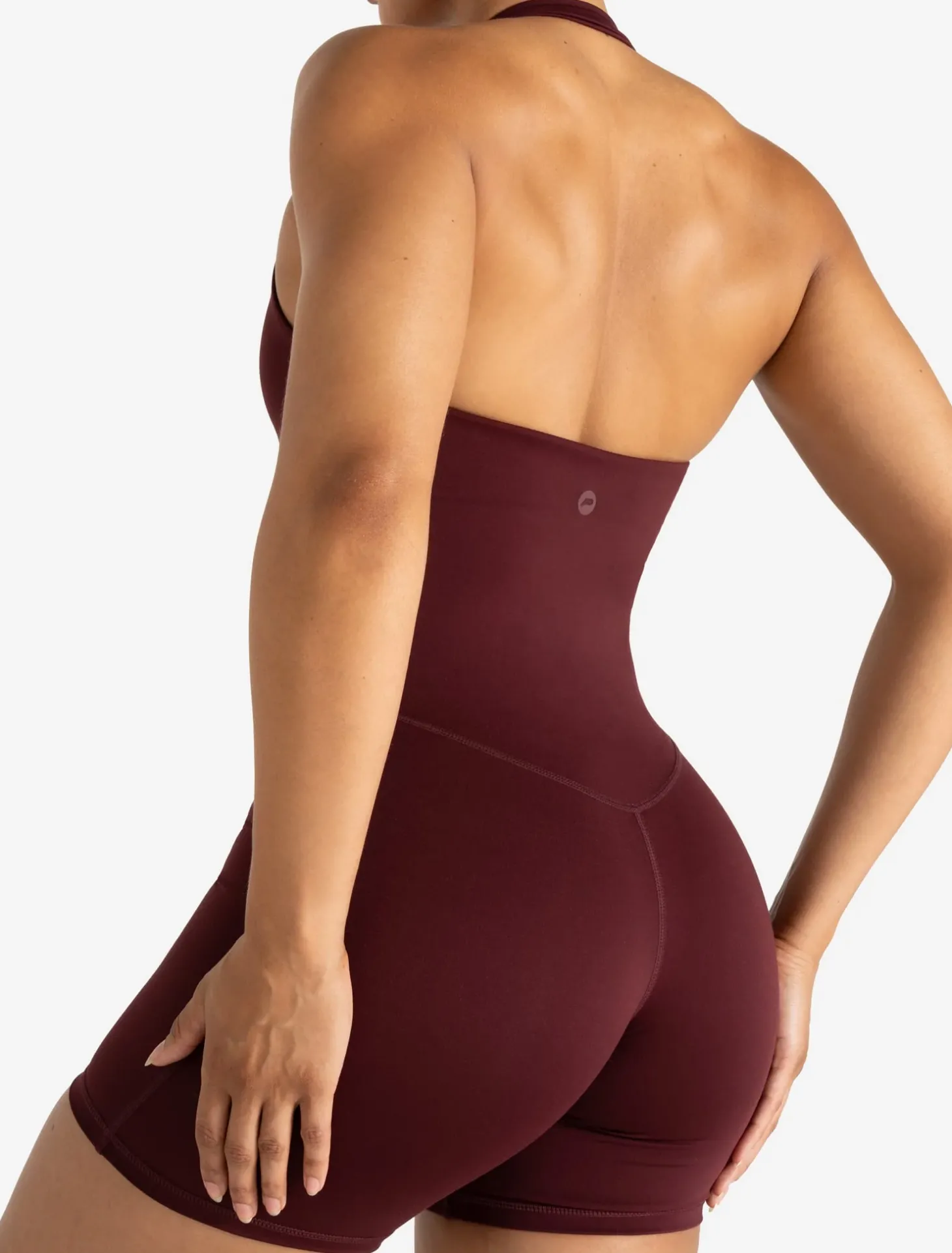 Allure Halter Neck All In One Dark Burgundy