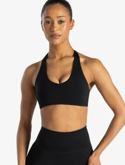 Allure Halter Sports Bra Black