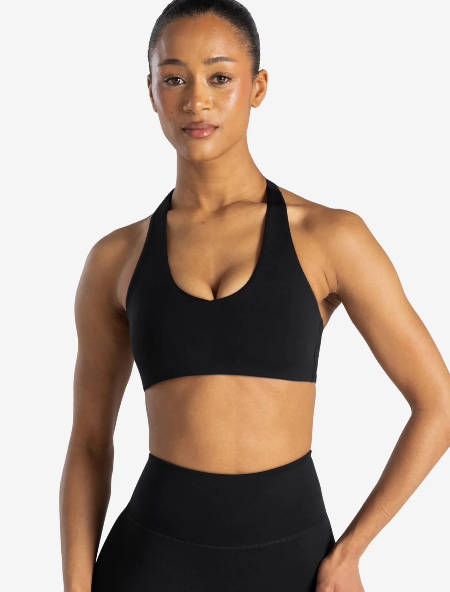 Allure Halter Sports Bra Black