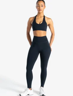 Allure Halter Sports Bra Dark Navy