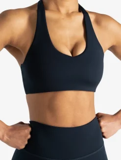 Allure Halter Sports Bra Dark Navy