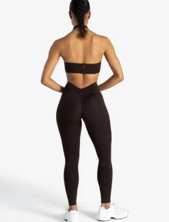 Allure Halter Sports Bra Espresso