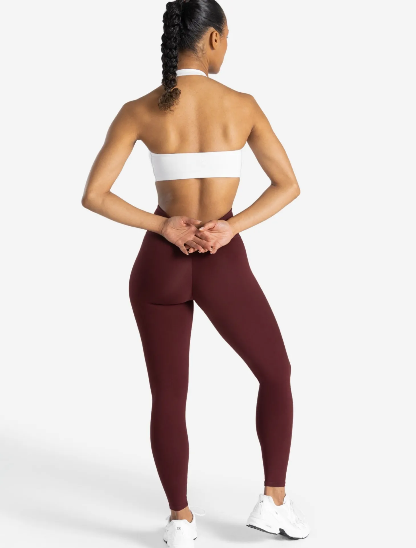 Allure Halter Sports Bra White