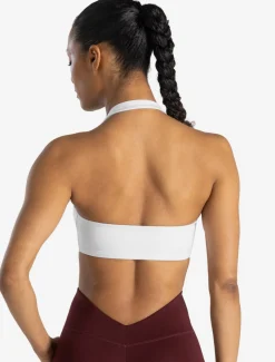 Allure Halter Sports Bra White