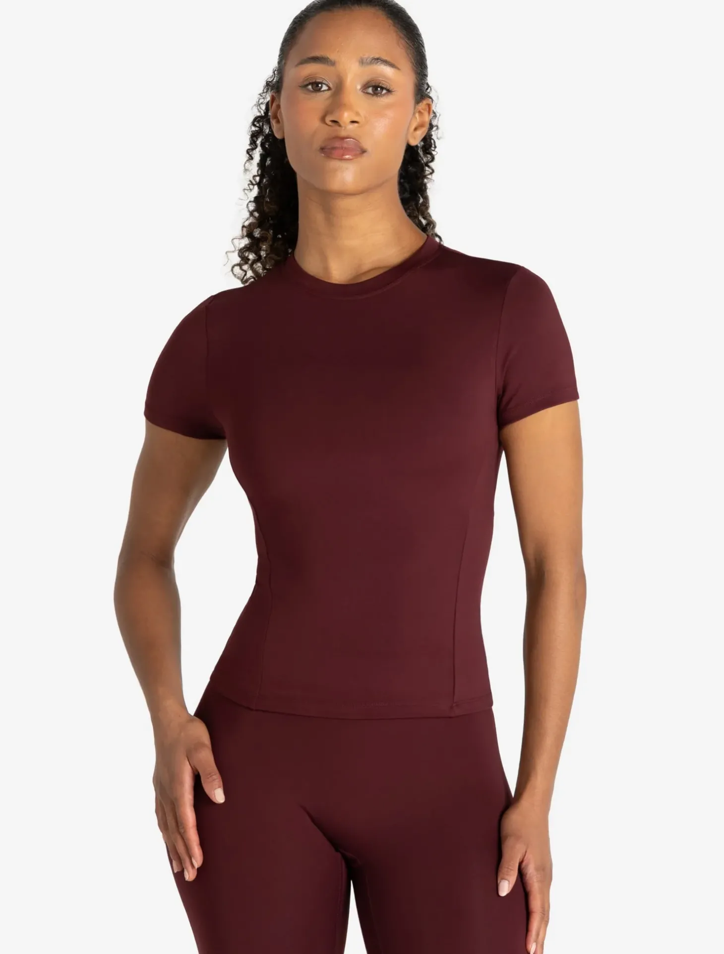 Allure T-Shirt Dark Burgundy