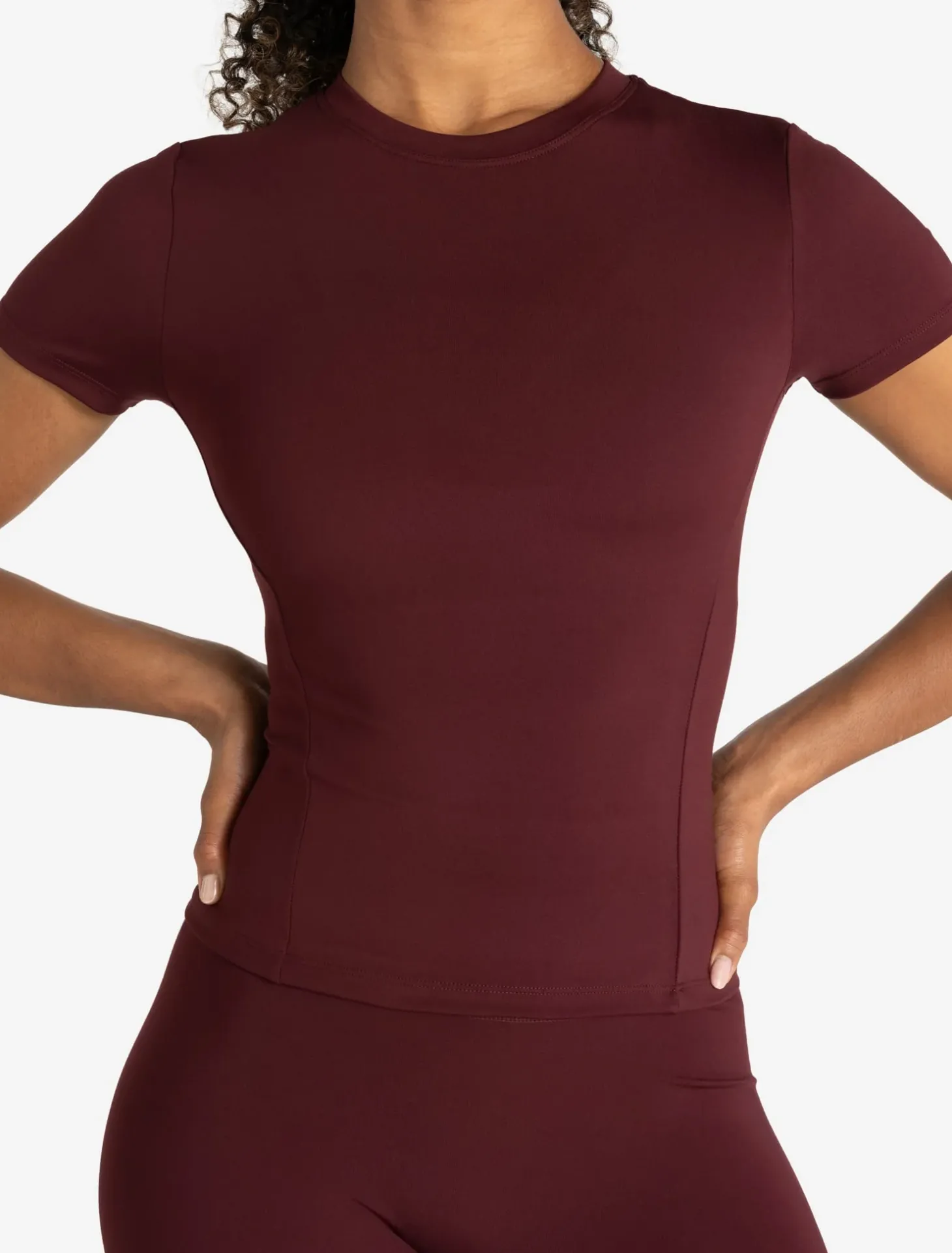 Allure T-Shirt Dark Burgundy