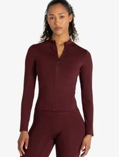 Allure Zip Jacket Dark Burgundy